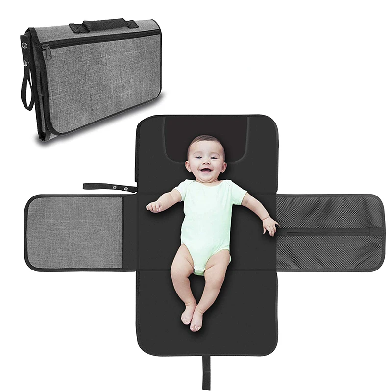 buy Baby Changing Pad Portable Baby Changer Waterproof Mattress Children Game Floor Mats Folding Diaper Bag Baby Nappy Changing Mat