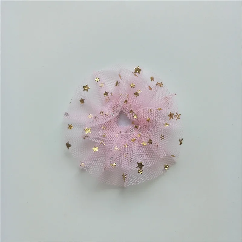 6,5 см 30 шт./лот DIY ручной работы блестящий цветок мягкий аппликация для детей заколки для волос аксессуары