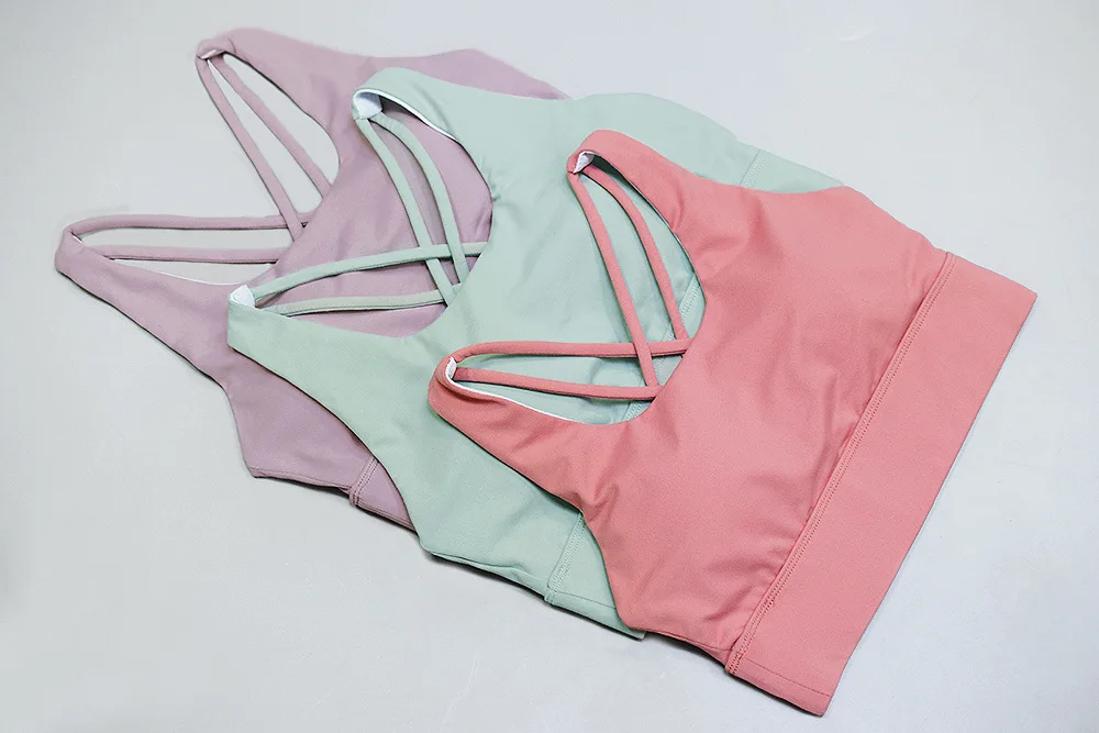 bra girl fitness running underwear sexy back shock-proof quick-drying lady bra vests
