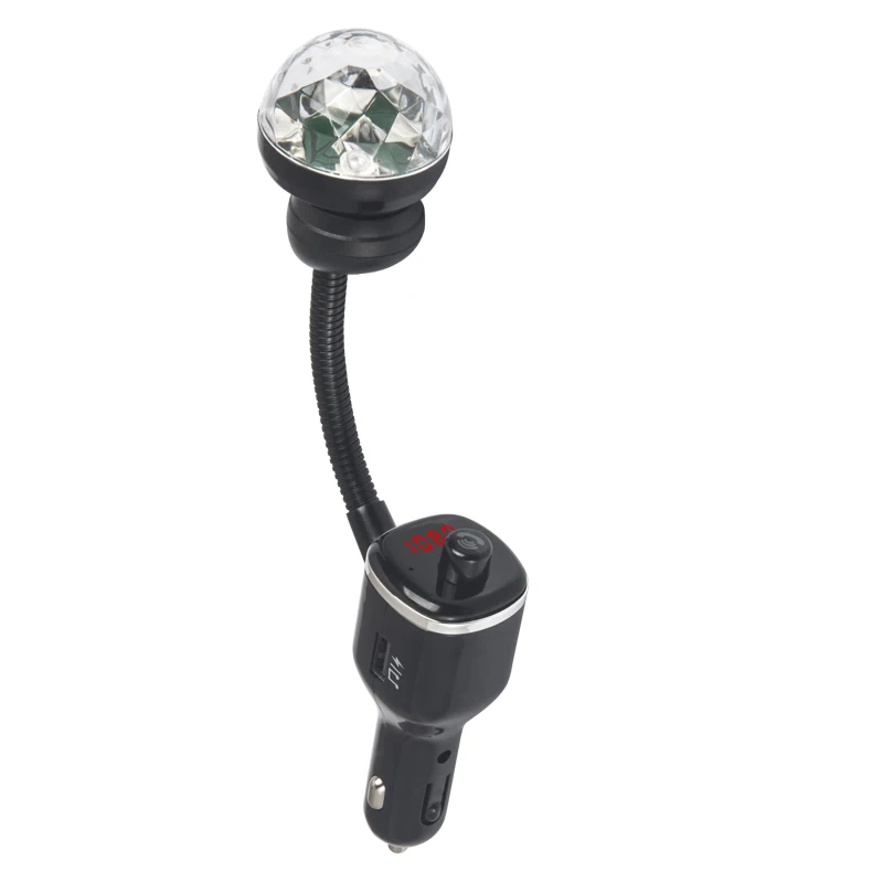 KAJARN FM передатчик Аудио Автомобильный mp3 плеер USB Автомобильное зарядное устройство ночной светодиодный свет автомобильный комплект громкой связи беспроводной Bluetooth FM передатчик