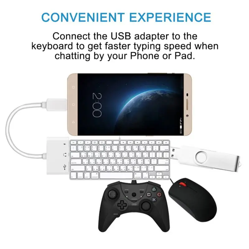 3 в 1 для type-C OTG USB адаптер для чтения камеры с портом быстрой зарядки и 3,5 мм разъем для наушников для всех iPhone/iPad/iPod/iOS
