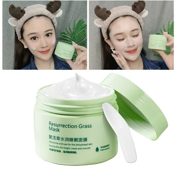 

Hydrating Sleeping Mask 140G Resurrection Grass Moisturizing Whitening Shrink Pores After Sun Skin Care Face Cream For Womens P