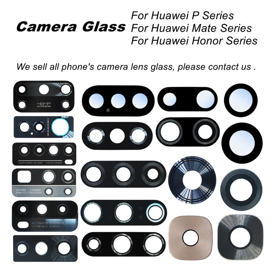 Стекло для объектива задней камеры Huawei Honor 6X 8A 8X 8S 8C 9 Lite V9 9C 10 10i V10 Play 20 Pro 20i V20 30 30S 30i |