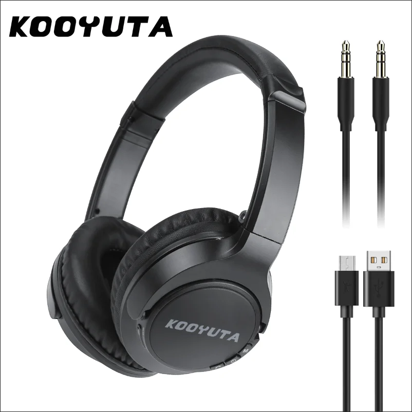 

Wireless Bluetooth Gamer Headset Headphones Active Noise Cancelling Foldable Bass PC Wired Earphones with Mic Gifts