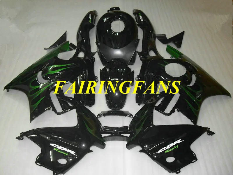 Комплект обтекателей для мотоцикла HONDA CBR600F3 97 98 CBR 600 F3 600F3 CBR600 1997 1998 зеленые