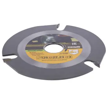 

Woodworking Blade for Angle Grinder Disc for Wood Carving Cutting Shaping with 3 Teeth 7/8'' Arbor 5 Inch 125mm 35ED