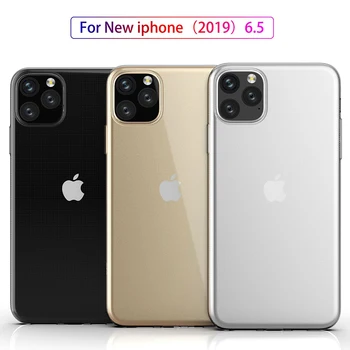 

1000pcs 0.3mm Soft Silicone TPU Transparent Case For iPhone 11 Pro Max XS XR X 8 7 6 6S Plus SE 2020 Clear Slim Crystal Cover