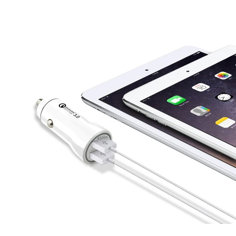 

Cigarett Lighter Charger Fast Car USB Charger Power Adapter 12-24V 3.1A Cigarette Socket Lighter 2 Ports Car Styling