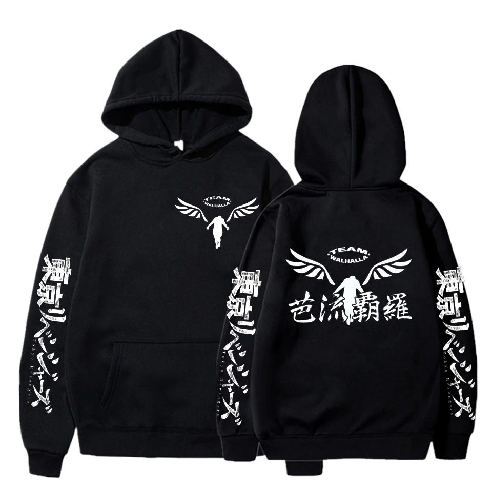Gothic Manga Graphics Gambar Valhalla Tokyo Revengers Anime Hoodies  Harajuku Men Streetwear Oversized Winter Women Sweatshirts