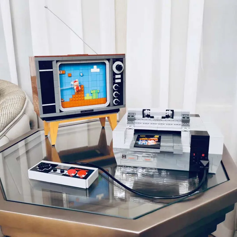 

New 71374 Super Marioed NES Console Nintendo Entertainment System Model Blocks Building Bricks TV Game kids toys children sets