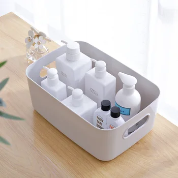 

Storage Box Plastic Storage Basket Basket Kitchen Desktop Sundries Snack Toilet Bathroom Cosmetic Storage