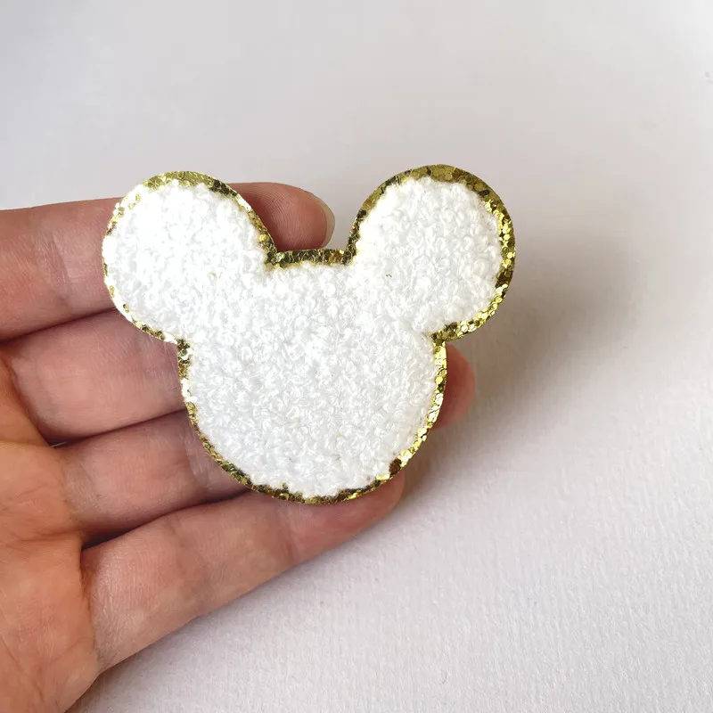 1Pc Sequin Chenille Embroidery Patches Rainbow/Lightning/Heart Patches Appliques Iron On Patches For Children Woman Clothes 