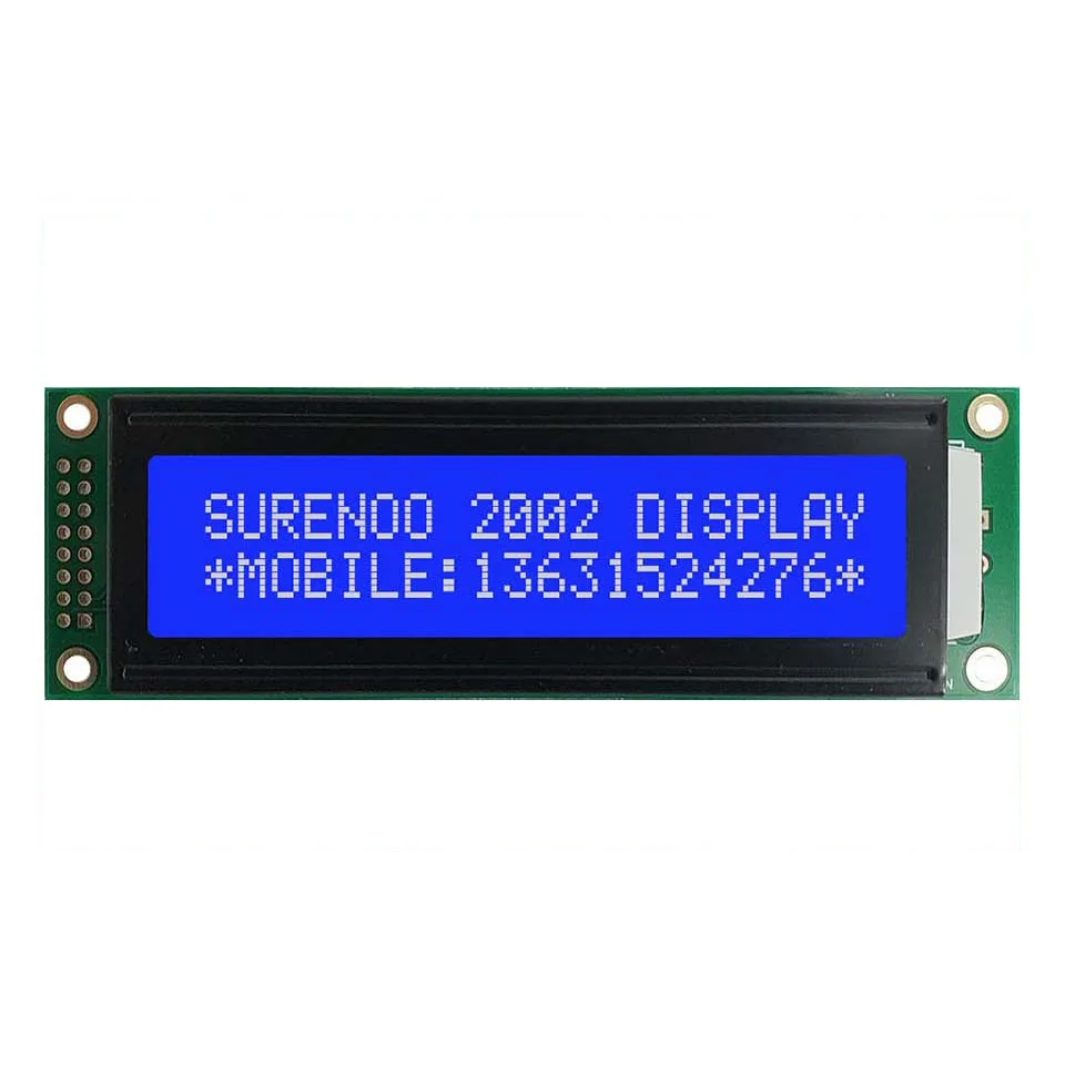 ЖК-дисплей 2USB USB 202 20X2 2002 персональный модуль lcd Экран дисплея Панель справочная информация: подходит ЖК-дисплей Smartie& AIDA64 для DIY(сделай сам - Цвет: Blue Color