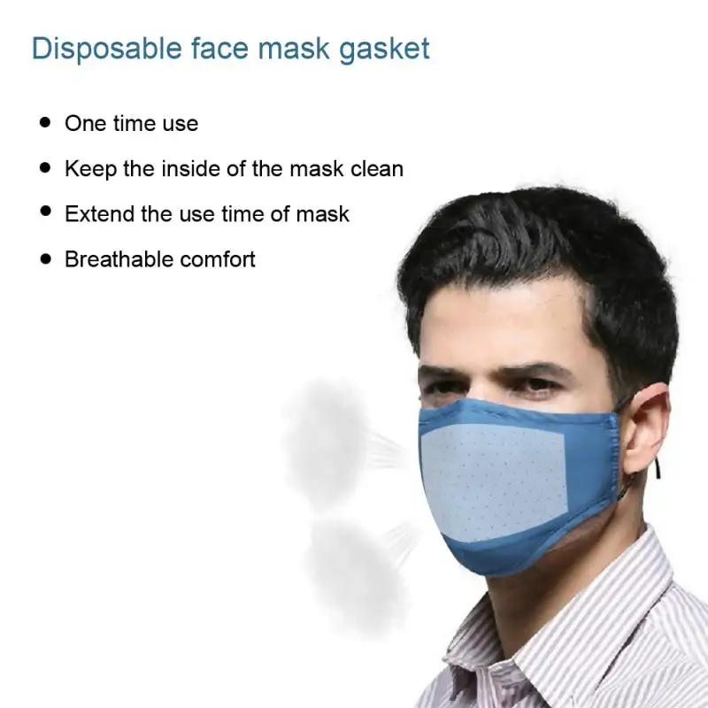 

10Pcs Disposable Face Mask Gasket 3 layer Protective Respirator Mask Filter Cartridge Dust Mouth Face Mask PM 2.5 Filter TSLM2