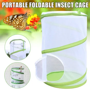 

Insect Butterfly Cage Kit Tool Observation Cage Portable Foldable Insect Breeding Cage Butterfly Light Transmission Insect Net