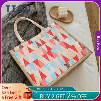 

New Brand Handbag Female Large Totes High Quality Ladies Shoulder Messenger Top-handle Bags Multicolor Canvas Fashion Tote Bag