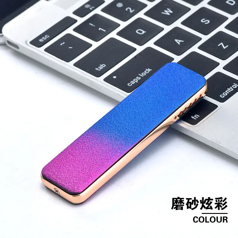 Креативная ультратонкая Зажигалка для сигарет USB ветрозащитная зарядки