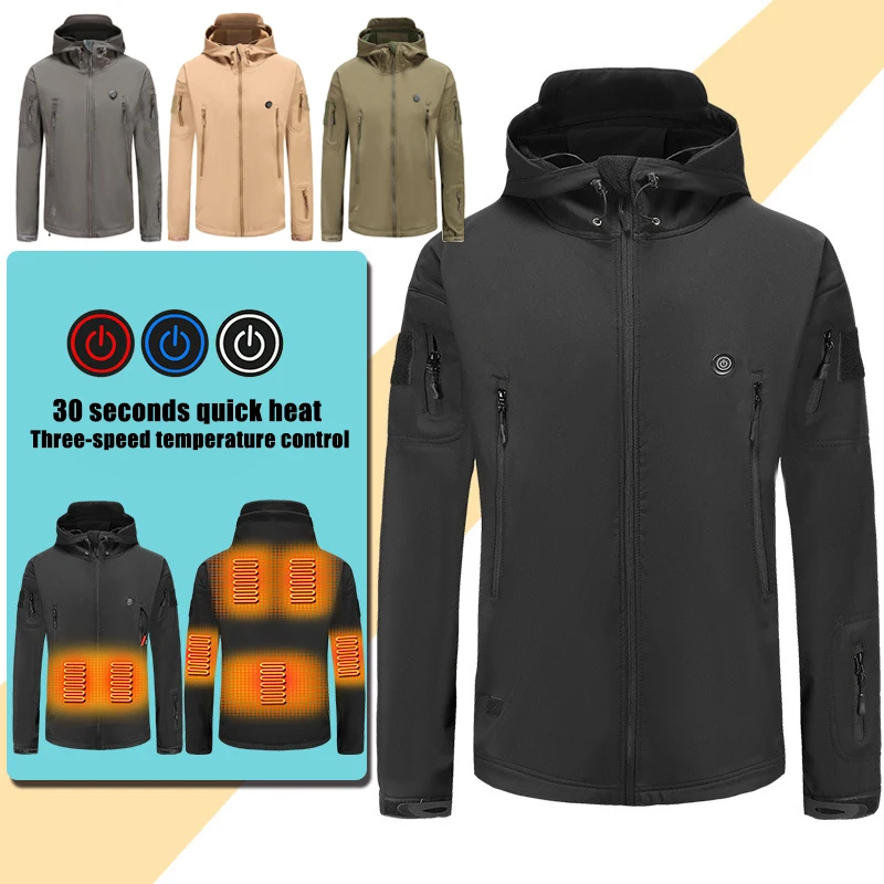 

Electric Heating Coat USB Intelligent Heating Top Thermals Clothing Outdoor Winter Ski Suit Jackets -MX8 Multifunctional Dress