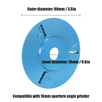

New 3/4 Arc Teeth High-Performance Wood Carving Disc Tool Milling Cutter for 16mm Aperture Angle Grinder