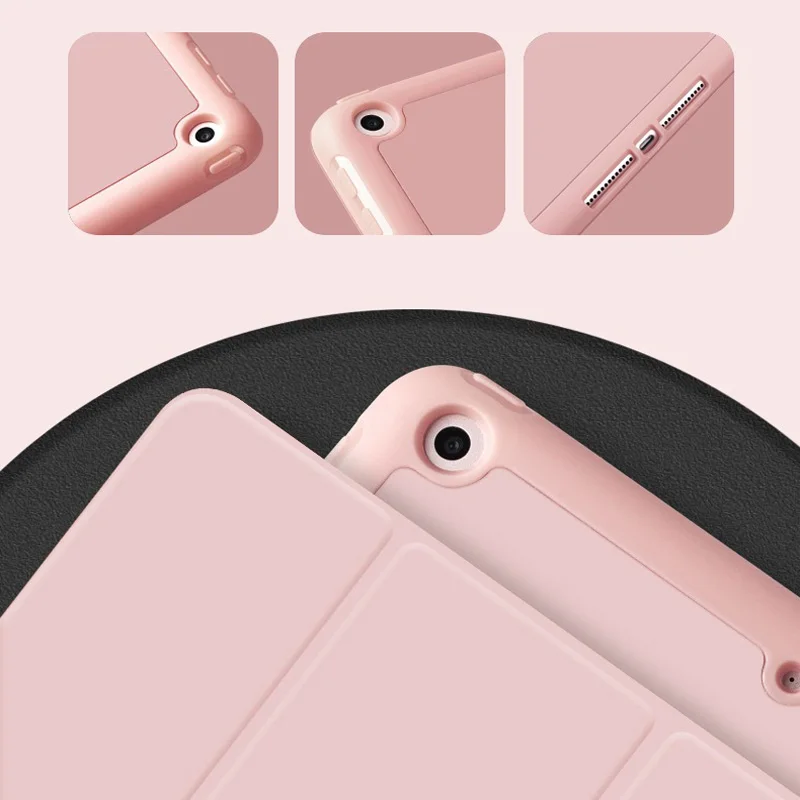Для нового ipad Pro 12,9 дюйма чехол с карандашом держатель из искусственной кожи Силиконовый мягкий чехол умный чехол для ipad A1876 A2014 A1895