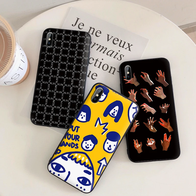 Чехол для iPhone XS Max XR X чехол s силиконовый тонкий милый художественный | Мобильные
