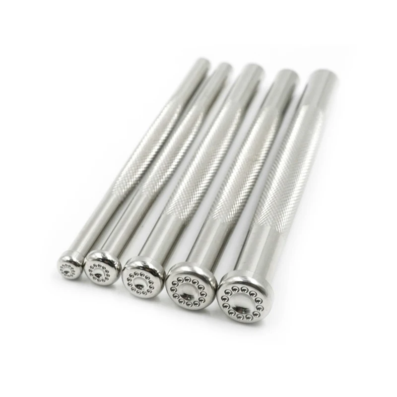 SOZO HX1 Leather Stamping Tool Flower Centers 12 Seed Leather Working Carving Embossing Printing Stamps 304 Stainless Steel