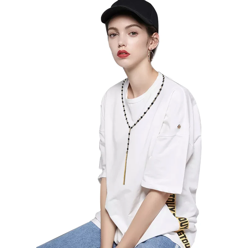 

Gold Silver Chains Bead Necklace Women Pendant Chain Rosary Necklaces Jewelry Ketting Accesorios Mujer Naszyjnik
