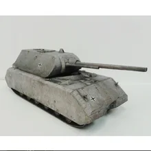 34*10 см немецкий панцирный Танк VII Maus DIY 3D бумажные карты модели строительные наборы строительные игрушки развивающие игрушки Военная Модель