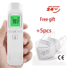 Forehead Infrared Thermometer Gun Digital Non-Contact termometro for Baby Adults Body Ear Laser IR thermometer with Fever Alarm