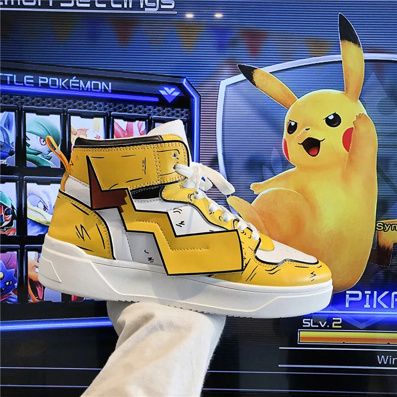 Мужская обувь из искусственной кожи Pikachu или Dragon ball Классическая