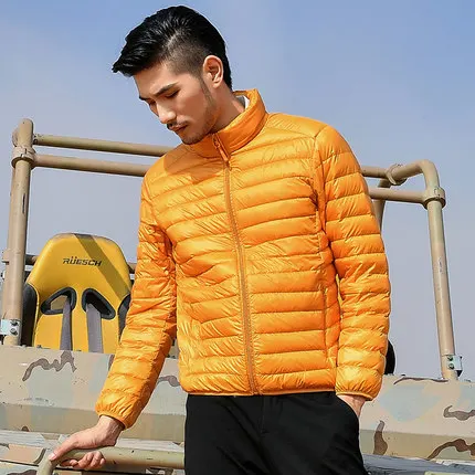 

2020 Brand New Plus Size 5XL Coat Jacket Ultralight Fruits Color Fashion Down Jacke Men Outwear LX1454
