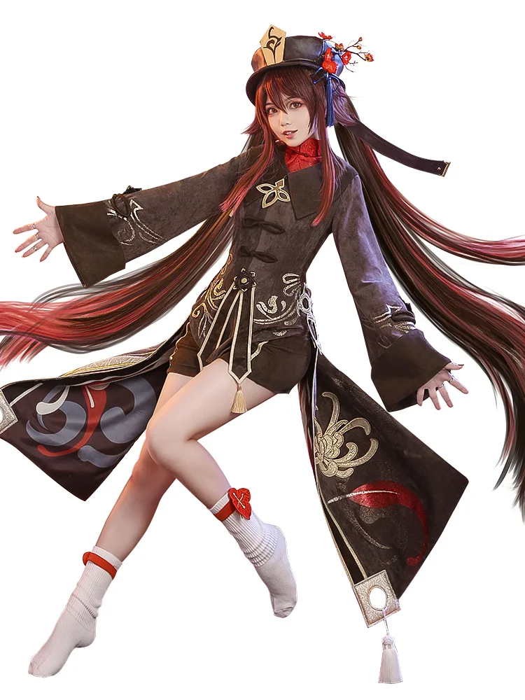 

Hot Game Genshin Impact Hutao Hu Tao Cosplay Costume Hall leader Women's Clothing Sizes S-XL 2021 New