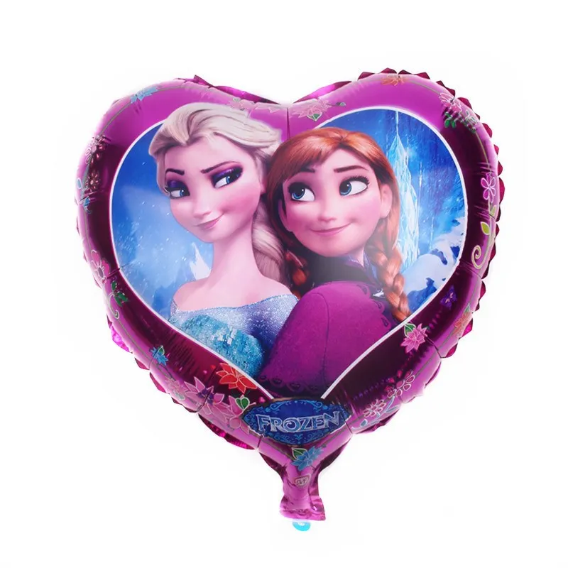 balloon1-1pcs Disney Замороженные Анна и Эльза из мультфильма «Холодное сердце принцесса День рождения украшения дети одноразовая посуда День рождения украшения поставки - Цвет: balloon1-1pcs