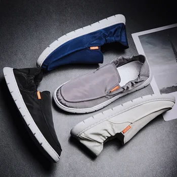 

2020 Fashion Men Shoes Casual Breathable Loafers Men Moccasins Comfortable Flat Men Shoes Waterproof Footwear B667