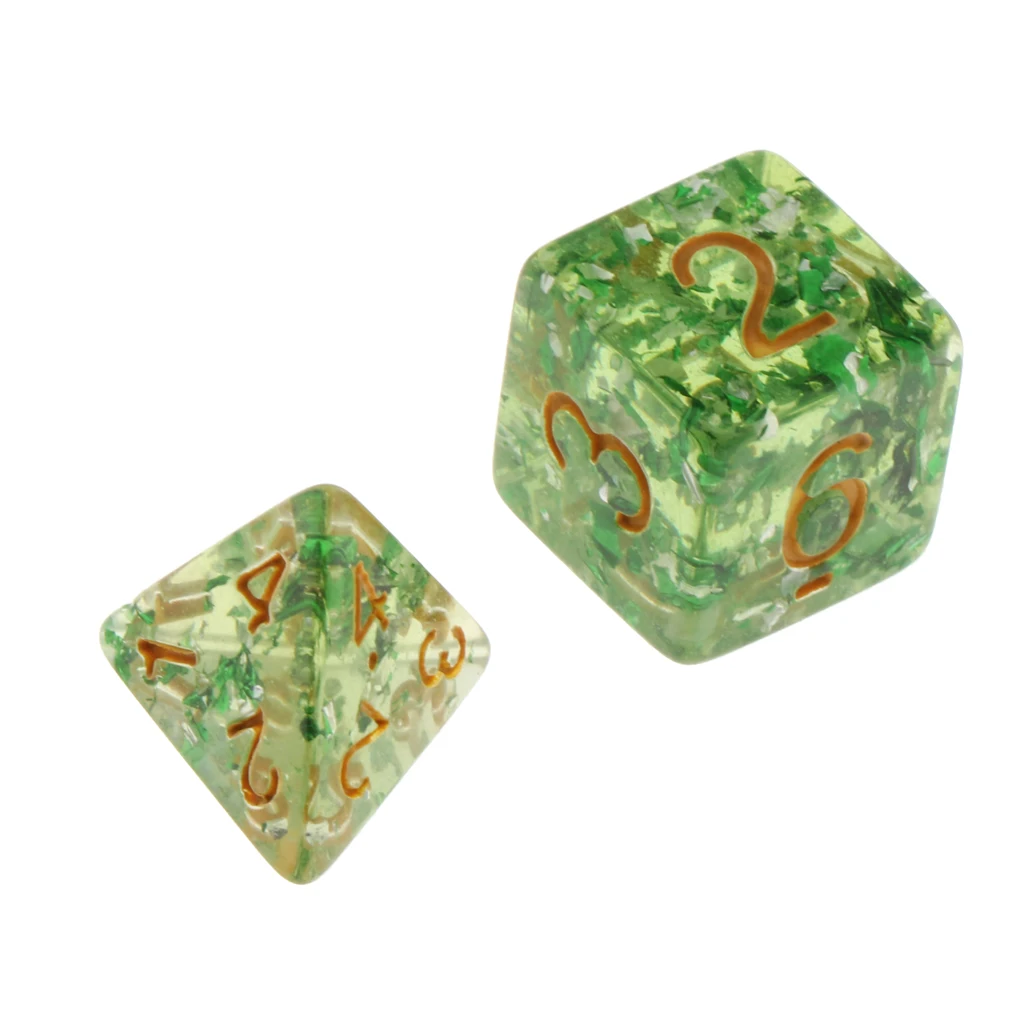 Pack of 7 Polyhedral Dices Table Board Games Party KTV for Dungeon & Dragons DND Dice Set Party Game Dices Hobby & Collectibles