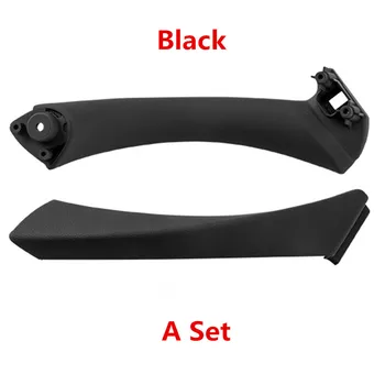 

2pcs Right Side Inner Front Door Panel Handle Pull Trim+Cover For BMW E90 E91 3 Series Car Interior Accessories