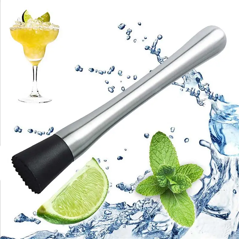 M02 Muddler Stainless Steel Bar Mixer Barware Mojito Cocktail DIY Drink Fruit Muddler Crushed Ice Barware Tool MDJ998 - Цвет: M02