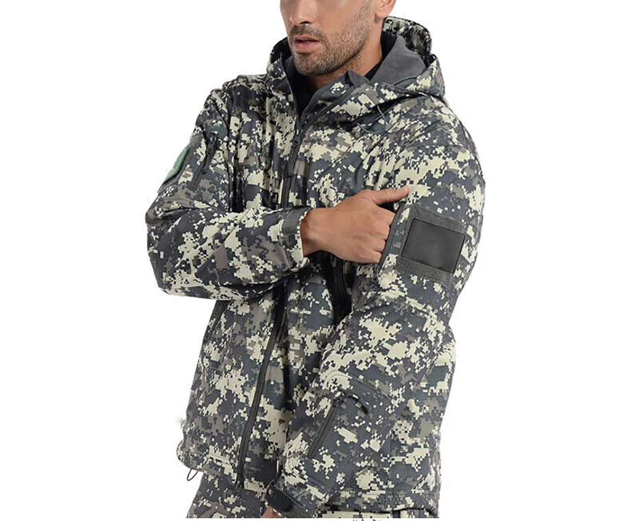 Зимние Мужские 5XL флисовые водо-и ветронепроницаемые куртки, ветровки, военная тактическая куртка, пальто, теплые флисовые военные куртки