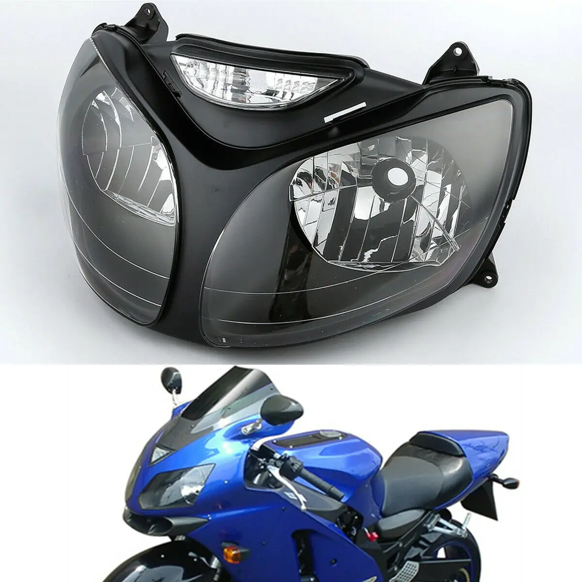 Передние фары для мотоцикла свет лампы прозрачный для KAWASAKI Ninja ZX12R 2000-2001