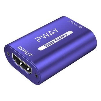 

Video Capture Card HDMI to USB 2.0 4K to 1080@60Hz Record Video Audio Grabber for Gaming, Live Streaming