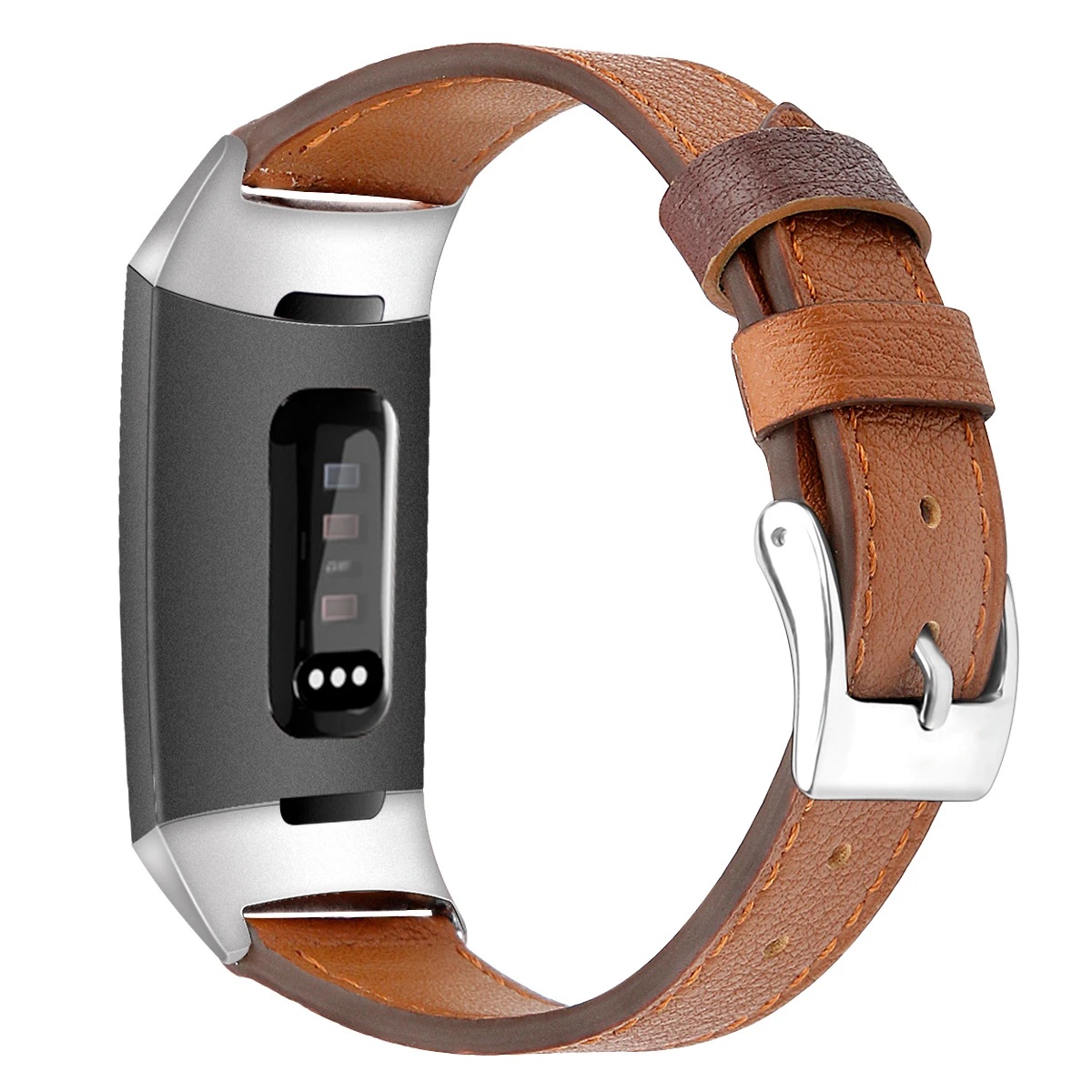 Ремешок для часов Fitbit Charge 3 верхний слой коровья кожа принт ремешок для часов Fitbit Charge 3 наручный браслет с металлическим разъемом