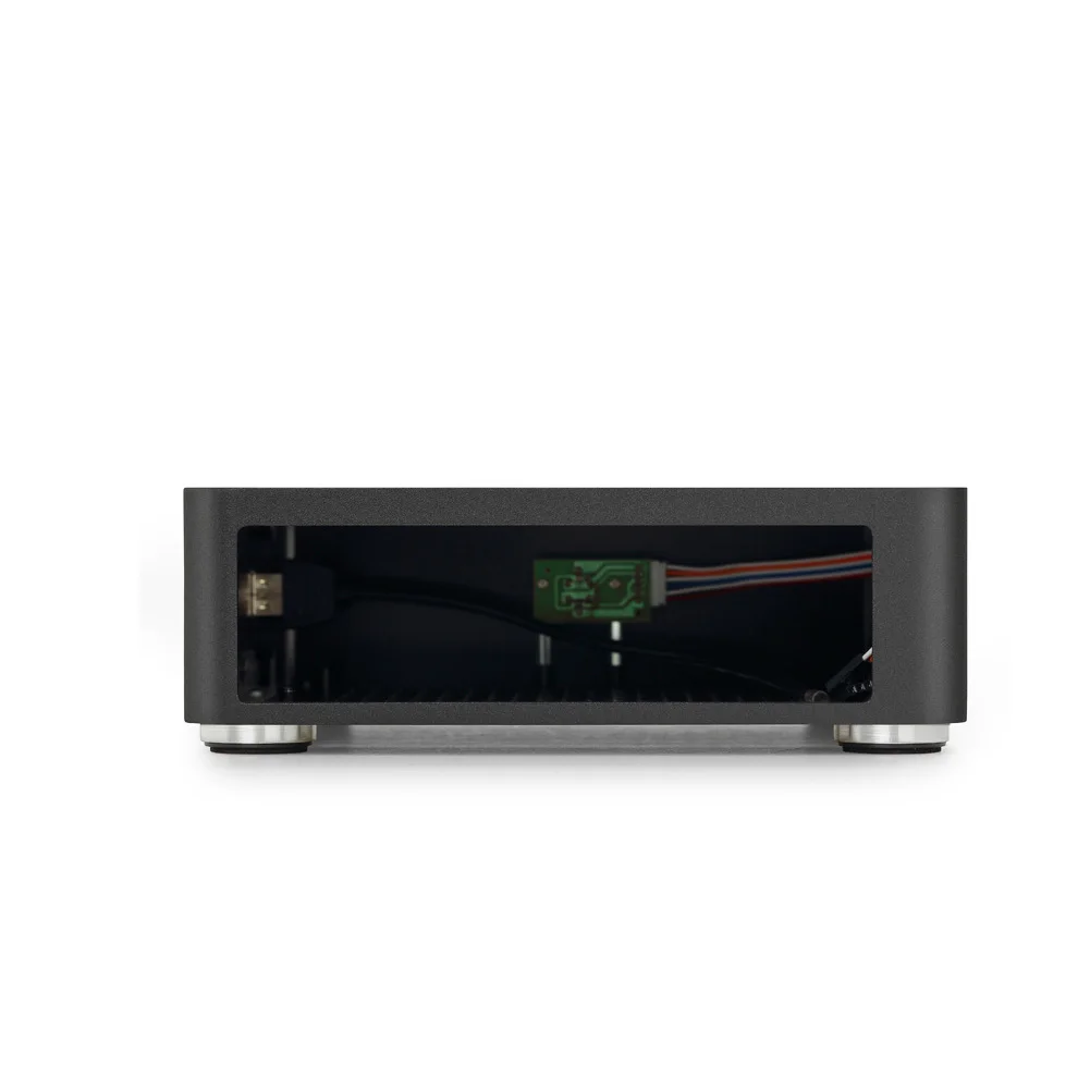 E-H60 домашний прочный практичный игровой офисный шасси для HTPC охлаждения без источника питания мини ITX алюминиевый сплав компьютерный чехол аудио