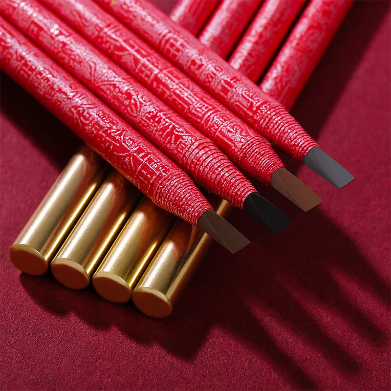 

Gold Rose Bracing Wire Eyebrow Pencil Chinese Style Chopper Cutting Waterproof Sweat-Proof Lasting Color Thrush Pencil