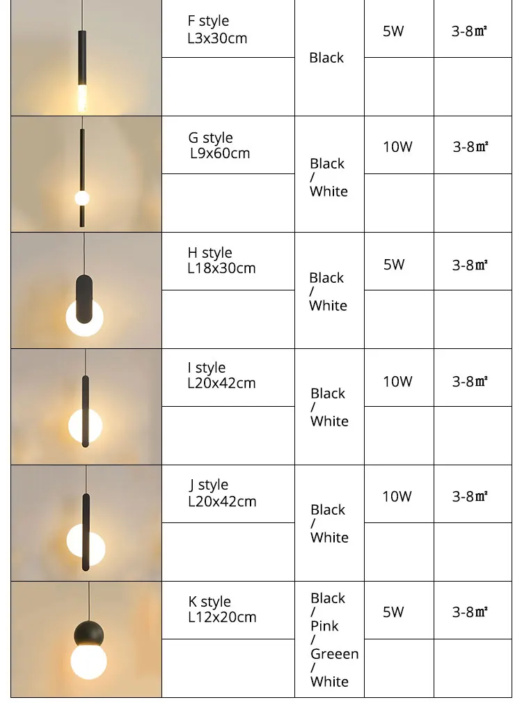 H6b9ea571cbd84672b15faa040f15eedfu Modern LED Pendant Lights White/Black hanging Lamps For Bar Restaurant Bedroom Bedside Living Room Minimalist Fixtures