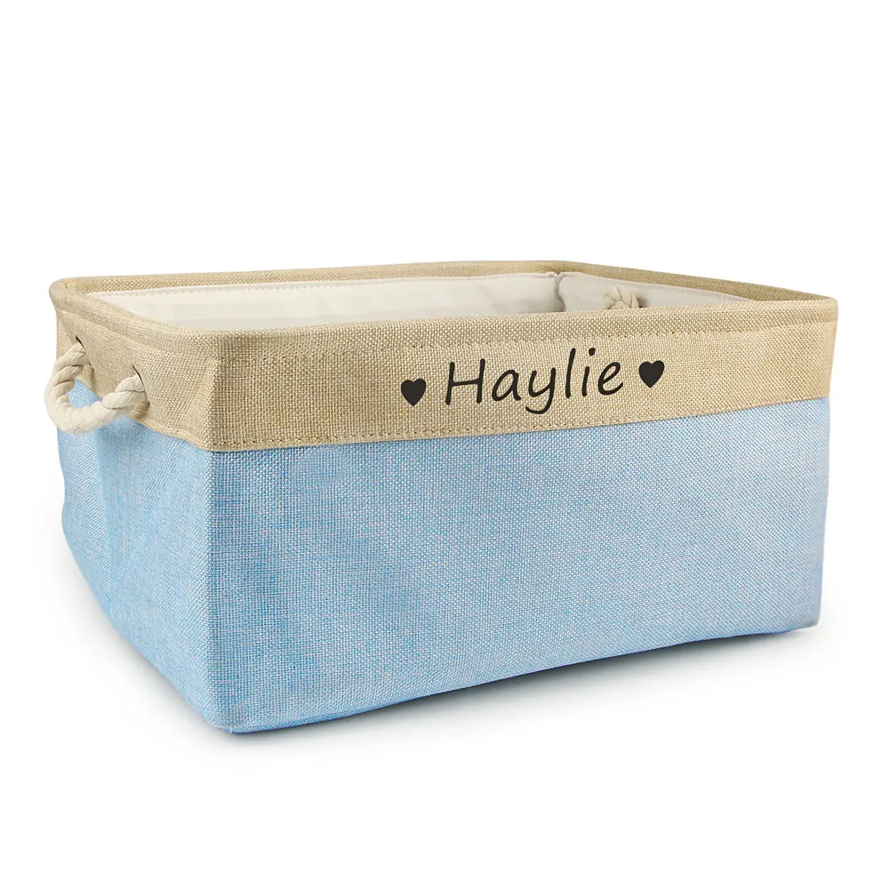 Personalized Dog Toy Basket (-Free Print) Pet Storage Box Custom Name Toys Clothes Accessories Organize Storage 3