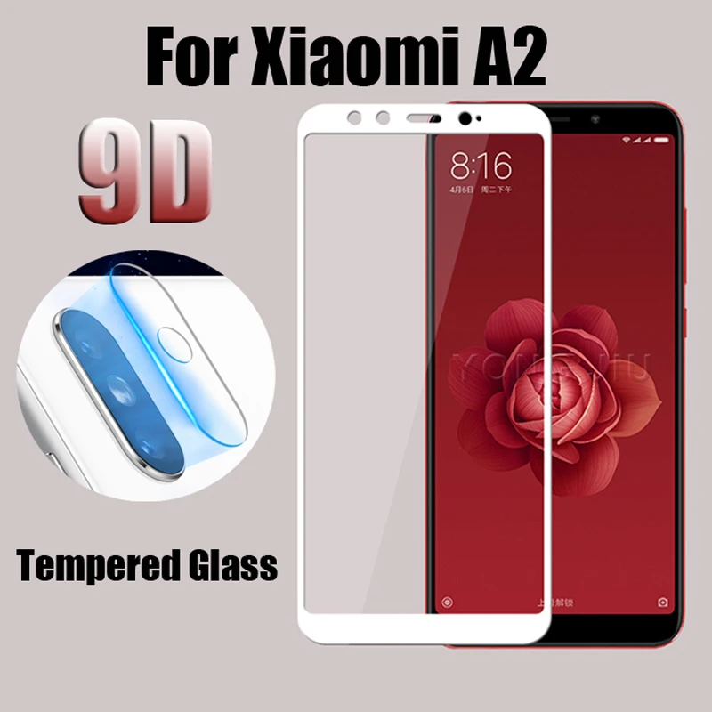 9D задняя камера объектив пленка стекло для Xiaomi Mi A2 Закаленное протектор экрана 6X