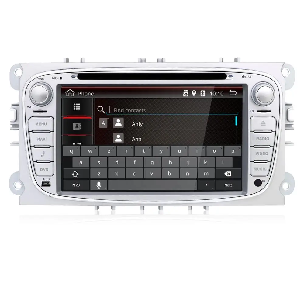 2G RAM Quad Core 7 &quotдля Ford Focus Car radio 2 Din DVD Android 1 Автомобильный GPS навигатор AUX 1024*600