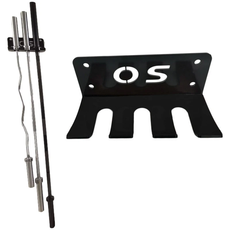 

Multifunctional Wall-Mounted Barbell Rod Storage Rack Home Barbell Bar Holder Bracket Heavy-duty Gym Hanging Barbell Frame