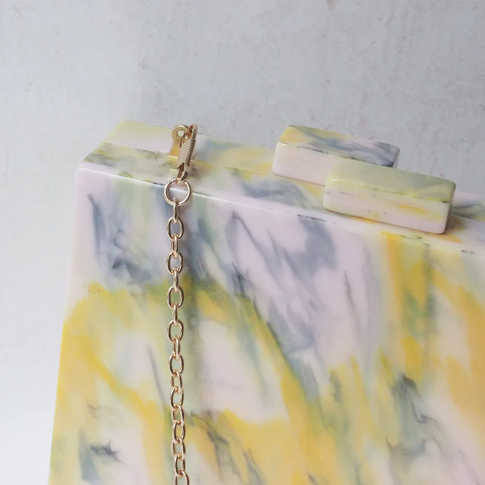 Сумка на плечо для свадьбы с принтом Bolsa Feminina Sac основной сумки через плечо для женщин акриловая Дамская пляжная сумка в коробке клатчи вечерние
