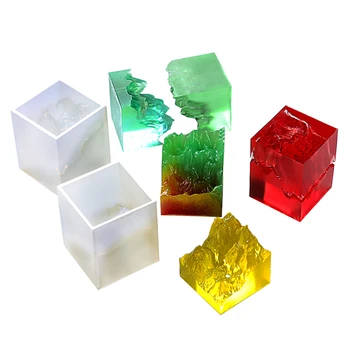 

Snow Mountain Peak Broken Silicone Mold Resin Jewelry Make Mould Epoxy Craft DIY Tool 3 Styles